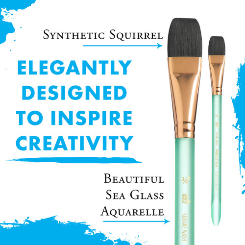 Princeton Series 4750 Neptune Synthetic Squirrel Brush-Short Handle Aquarelle 3/4" - 5A002ZFD-1H0W2 Princeton Series 4750 Neptune Synthetic Squirrel Brush-Short Handle Aquarelle 3/4" - 5A002ZFD-1H0W2