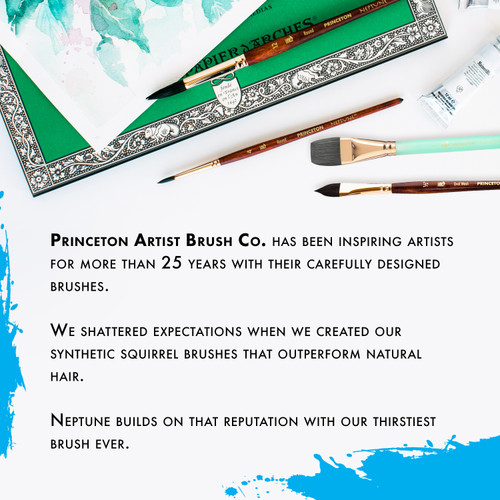 Princeton Series 4750 Neptune Synthetic Squirrel Brush-Short Handle Quill Size 8 - 5A002ZFB-1H0W3 Princeton Series 4750 Neptune Synthetic Squirrel Brush-Short Handle Quill Size 8 - 5A002ZFB-1H0W3