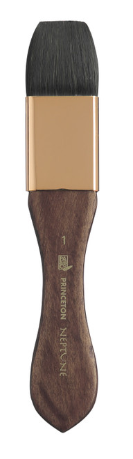 Princeton Series 4750 Neptune Synthetic Squirrel Brush-Short Handle Mottler 1" - 5A002ZDV-1H0WB - 757063475176