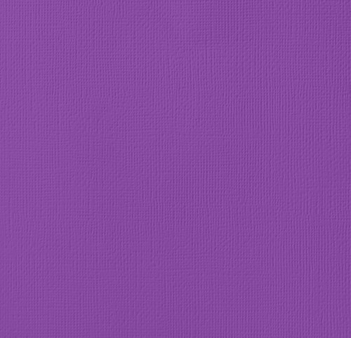 25 Pack - American Crafts 80lb Textured Cardstock 12"X12"-Grape - AM710-10 - 718813710107