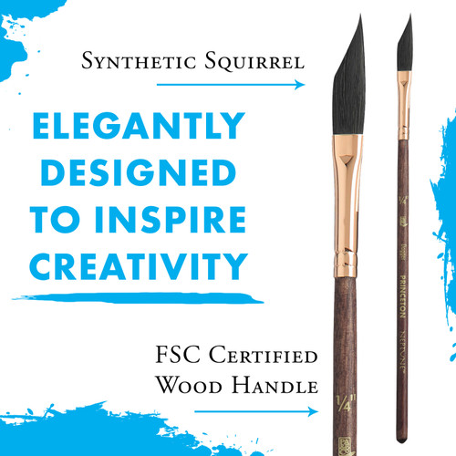 Princeton Series 4750 Neptune Synthetic Squirrel Brush-Short Handle Dagger 1/4" - 5A002ZFC-1H0WN Princeton Series 4750 Neptune Synthetic Squirrel Brush-Short Handle Dagger 1/4" - 5A002ZFC-1H0WN