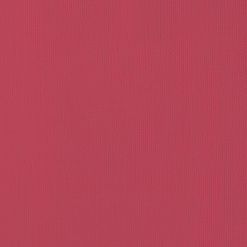 25 Pack - American Crafts 80lb Textured Cardstock 12"X12"-Crimson - AM710-29 - 718813710299