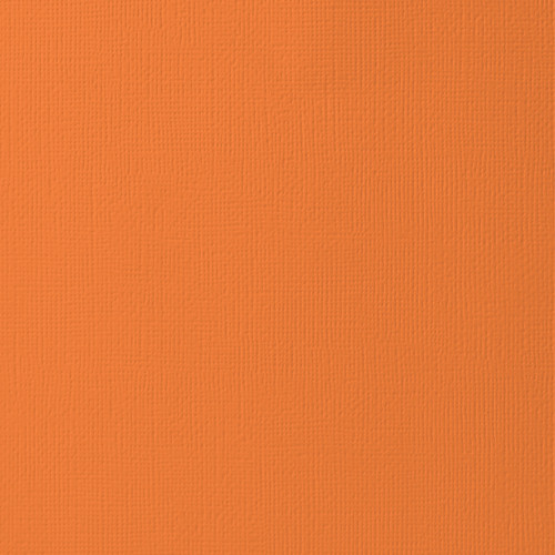25 Pack - American Crafts 80lb Textured Cardstock 12"X12"-Carrot - AM710-32 - 718813710329