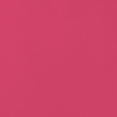 25 Pack - American Crafts 80lb Textured Cardstock 12"X12"-Rouge - AM710-27 - 718813710275