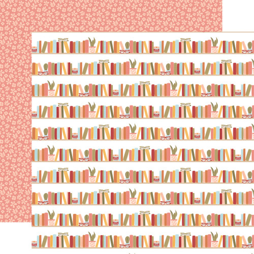 25 Pack - Bookish Double-Sided Cardstock 12"X12"-Stacked Shelves - 5A003415-1H5R5 - 810192592999 25 Pack - Bookish Double-Sided Cardstock 12"X12"-Stacked Shelves - 5A003415-1H5R5 - 810192592999