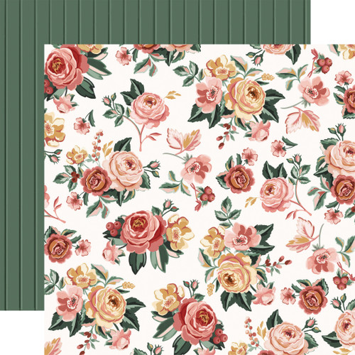 25 Pack - Feels Like Home Double-Sided Cardstock 12"X12"-Cottage Floral - 5A0033XR-1H5M6 - 810192594528