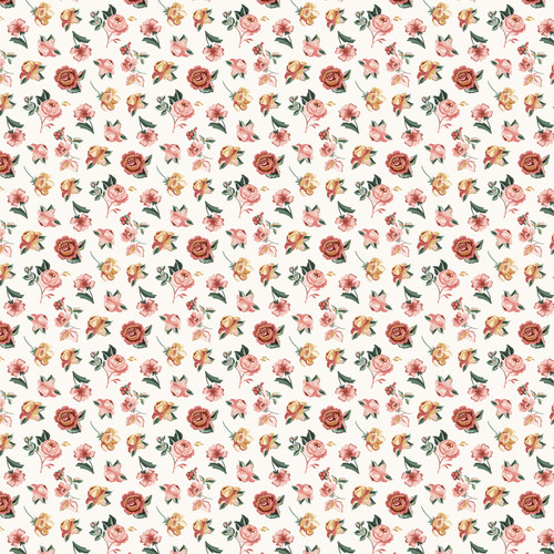 25 Pack - Feels Like Home Double-Sided Cardstock 12"X12"-Vintage Roses - 5A0033XR-1H5NC