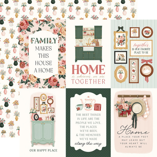 25 Pack - Feels Like Home Double-Sided Cardstock 12"X12"-4X6 Journaling Cards - 5A0033XR-1H5NJ - 810192594399 25 Pack - Feels Like Home Double-Sided Cardstock 12"X12"-4X6 Journaling Cards - 5A0033XR-1H5NJ - 810192594399