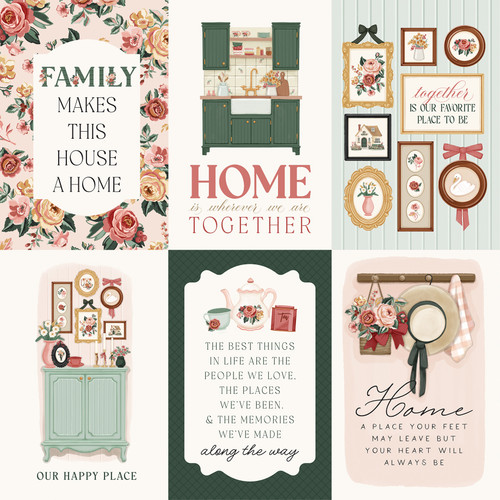 25 Pack - Feels Like Home Double-Sided Cardstock 12"X12"-4X6 Journaling Cards - 5A0033XR-1H5NJ 25 Pack - Feels Like Home Double-Sided Cardstock 12"X12"-4X6 Journaling Cards - 5A0033XR-1H5NJ
