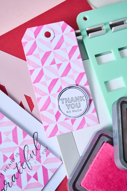 Sizzix Rotating Stencil 4.875"X4.875"-Geo Blocks - 5A00322N-1H3QM