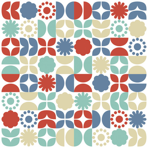 Sizzix Rotating Stencil 4.875"X4.875"-Retro Vibe - 5A00322T-1H3RJ - 630454292883 Sizzix Rotating Stencil 4.875"X4.875"-Retro Vibe - 5A00322T-1H3RJ - 630454292883