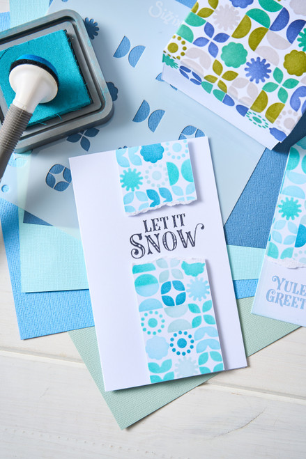 Sizzix Rotating Stencil 4.875"X4.875"-Retro Vibe - 5A00322T-1H3RJ Sizzix Rotating Stencil 4.875"X4.875"-Retro Vibe - 5A00322T-1H3RJ