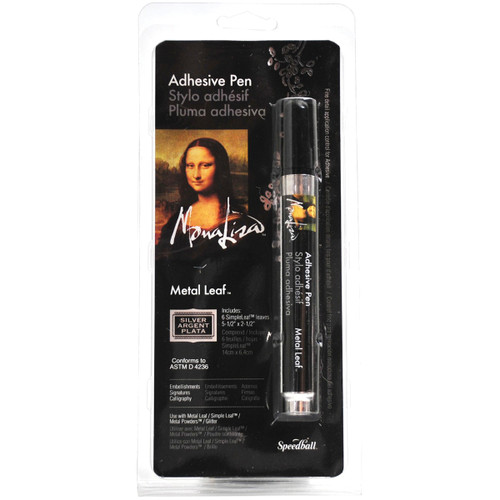 Mona Lisa Adhesive Pen With Sheets-Silver - 0010034