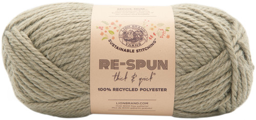 3 Pack - Lion Brand Re-Spun Thick & Quick Yarn-Olive Branch - 843-172 - 023032078946