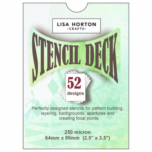 Lisa Horton Crafts The Stencil Deck-Volume 1 (52 Individual stencils) - A5003K8L-H1FKH - 780627351463