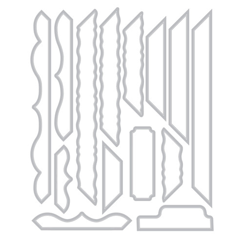 Sizzix Clear Stamp With Framlits Die By 49 & Market 15/Pk-Build-A-Frame - 5A003DJH-1H9QT