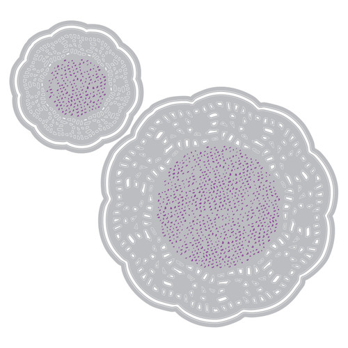 Sizzix Thinlits Die Set By 49 & Market 4/Pkg-Doily Duo - 5A003DJP-1H9RG