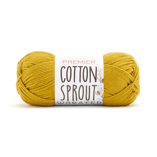 3 Pack - Premier Yarns Cotton Sprout Worsted Yarn-Pear - 2101-1HFS9 - 840166869857