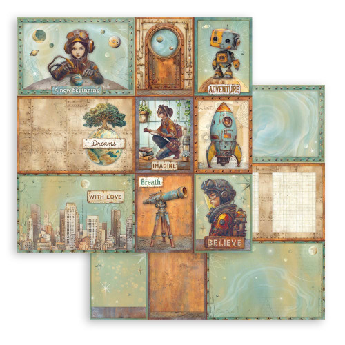 10 Pack - Stamperia A New Beginning Double-Sided Cardstock 12"X12"-Mixed Cards - 5A003L02-1HGHZ - 5993110051152