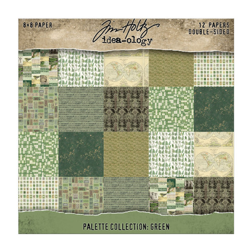2 Pack - Idea-ology Double-Sided Cardstock 8"X8" 12/Pkg-Palette Collection: Green - 5A003KR8-1HG6D - 040861944747