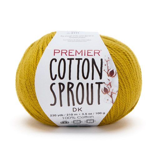 3 Pack - Premier Yarns Cotton Sprout DK Yarn-Pear - 1149-1HFR2 - 840166870051