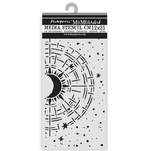 3 Pack - Stamperia Stencil 4.72"X9.84"-Secret Diary Cosmic Compass - 5A003K54-1HFHW - 5993110050957