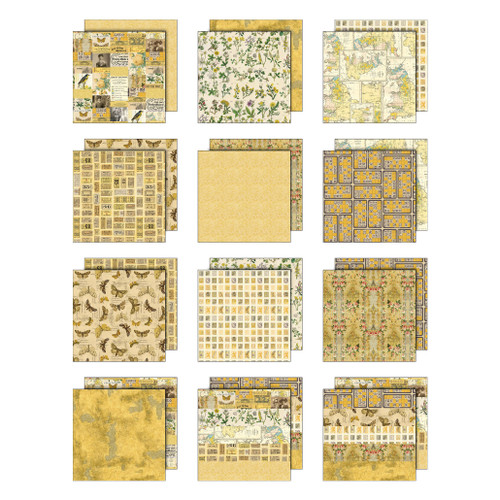 2 Pack - Idea-ology Double-Sided Cardstock 8"X8" 12/Pkg-Palette Collection: Yellow - 5A003KR0-1HG6W