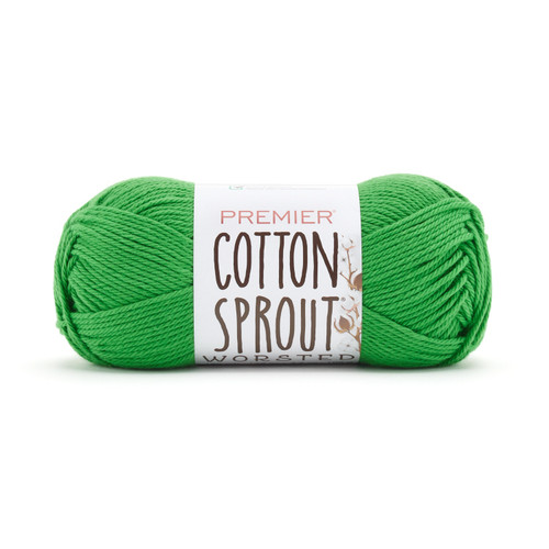 3 Pack - Premier Yarns Cotton Sprout Worsted Yarn-Laurel - 2101-1HFTC - 840166869864