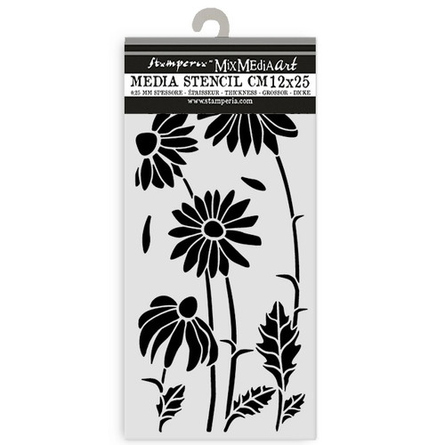 3 Pack - Stamperia Stencil 4.72"X9.84"-Daisy Art Daisies - 5A003K4G-1HFHT - 5993110050346