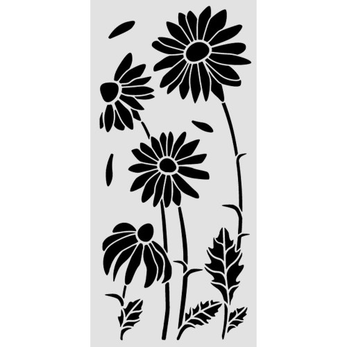3 Pack - Stamperia Stencil 4.72"X9.84"-Daisy Art Daisies - 5A003K4G-1HFHT