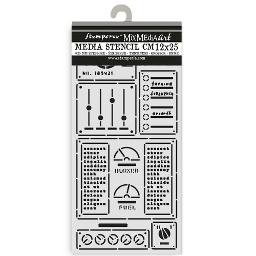 3 Pack - Stamperia Stencil 4.72"X9.84"-A New Beginning Control Panel - 5A003L00-1HGJ5 - 5993110051268