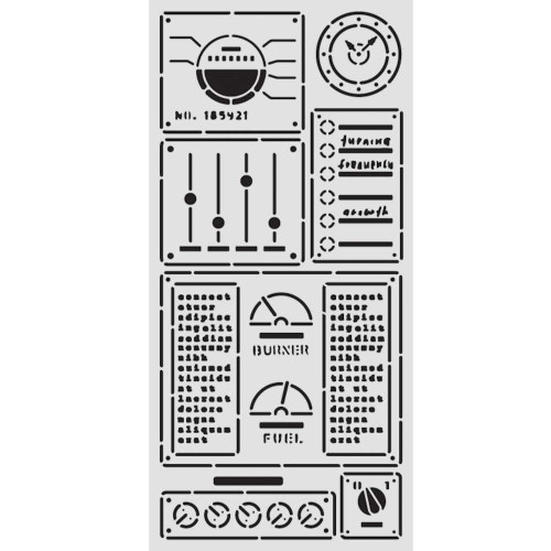 3 Pack - Stamperia Stencil 4.72"X9.84"-A New Beginning Control Panel - 5A003L00-1HGJ5