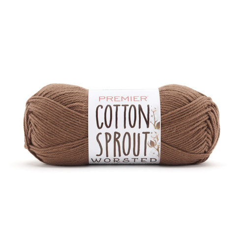 3 Pack - Premier Yarns Cotton Sprout Worsted Yarn-Molasses - 2101-1HFTJ - 840166869918