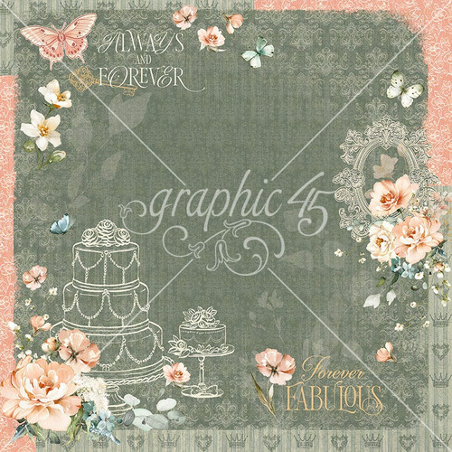 15 Pack - Graphic 45 Always & Forever Double-Sided Cardstock 12"X12"-Always & Forever Dark Layout - 5A003JZV-1HF9D