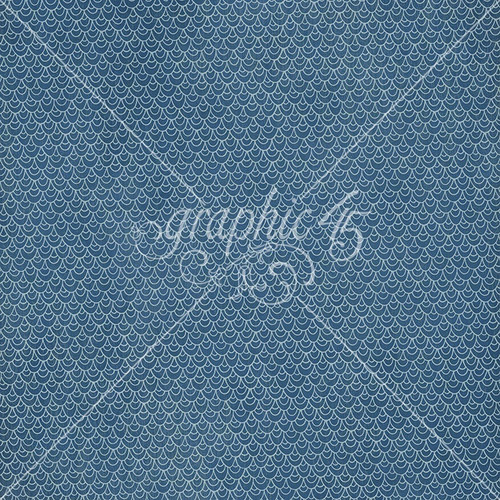 15 Pack - Graphic 45 Scenic Route Double-Sided Cardstock 12"X12"-Azure Blue - 5A003JZS-1HF9M