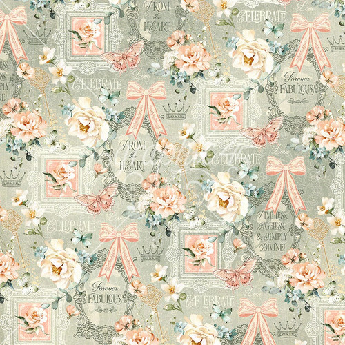 15 Pack - Graphic 45 Always & Forever Double-Sided Cardstock 12"X12"-Festive Affair - 5A003JZV-1HF9Q