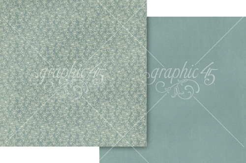 15 Pack - Graphic 45 Always & Forever Double-Sided Cardstock 12"X12"-Regency Blue - 5A003JZV-1HF9S - 810070168759