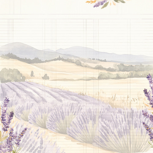 25 Pack - Simple Stories Lavender Fields Double-Sided Paper12"X12"-Lavender Skies - 5A003JPB-1HDY2