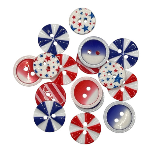 3 Pack - Buttons Galore Craft & Sewing Buttons-Liberty - 16/Pkg - 5A003M24-1HH8R