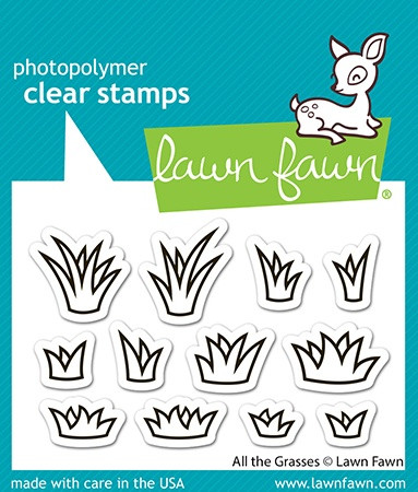 3 Pack - Lawn Fawn Clear Stamps -All the Grasses - 5A003KFB-1HFWC - 783385669269