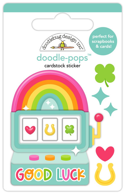 6 Pack - Doodlebug Lucky Me Doodle-Pops 3D Stickers-Good Luck - 5A003K3C-1HFDG - 842715090217