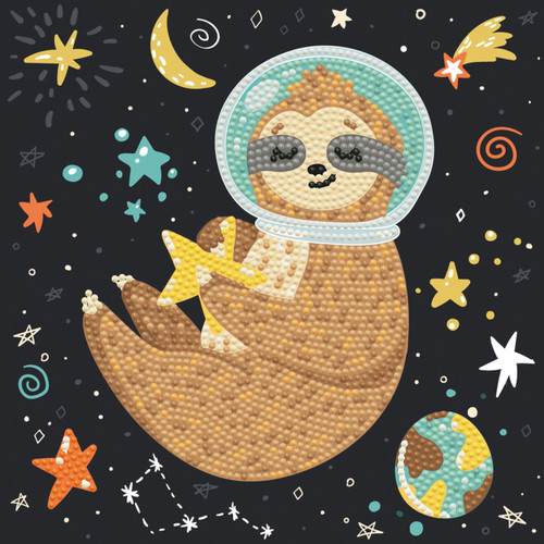 2 Pack - Diamond Dotz Diamond Art Box Kit 8.6"X8.6"-Sloth Universe - DBX018