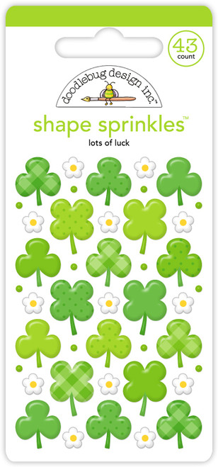 3 Pack - Doodlebug Sprinkles Adhesive Enamel Shapes-Lots of Luck - 5A003K2W-1HFDN - 842715090163