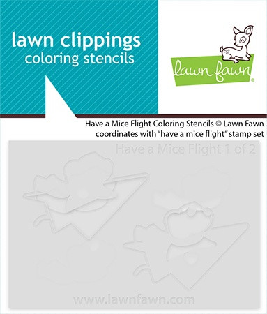 3 Pack - Lawn Clippings Coloring Stencils-Have a Mice Flight - 5A003KG6-1HFWH - 783385669313