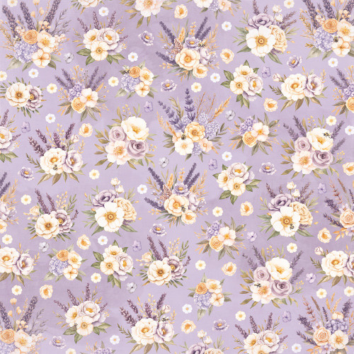 25 Pack - Simple Stories Lavender Fields Double-Sided Paper12"X12"-4x6 Elements - 5A003JPB-1HDYC