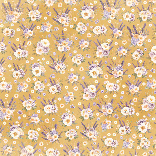 25 Pack - Simple Stories Lavender Fields Double-Sided Paper12"X12"-Stay Golden - 5A003JPB-1HDYD