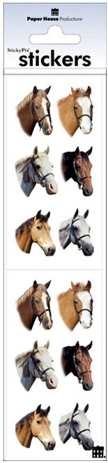 6 Pack - Paper House Stickers 2.25"X9.5"-Horses - PHST2X4-2163E - 767636253063