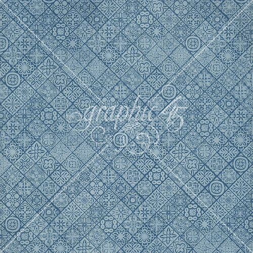 15 Pack - Graphic 45 Scenic Route Double-Sided Cardstock 12"X12"-Ultramarine Blue - 5A003JZS-1HF8S