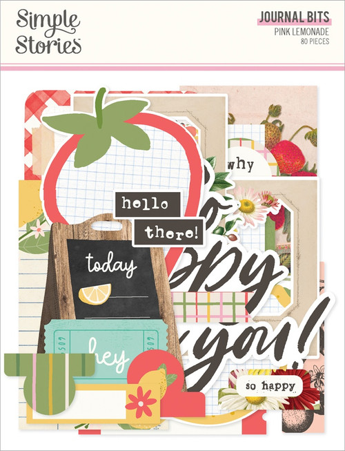 2 Pack - Simple Stoires Journal Bits & Pieces Die Cuts-Pink Lemondade - 5A003JQ5-1HDWL - 810191523239