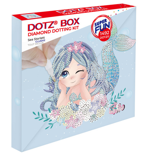 2 Pack - Diamond Dotz Diamond Art Box Kit 8.6"X8.6"-Sea Starlett - DBX077 - 4895225924547
